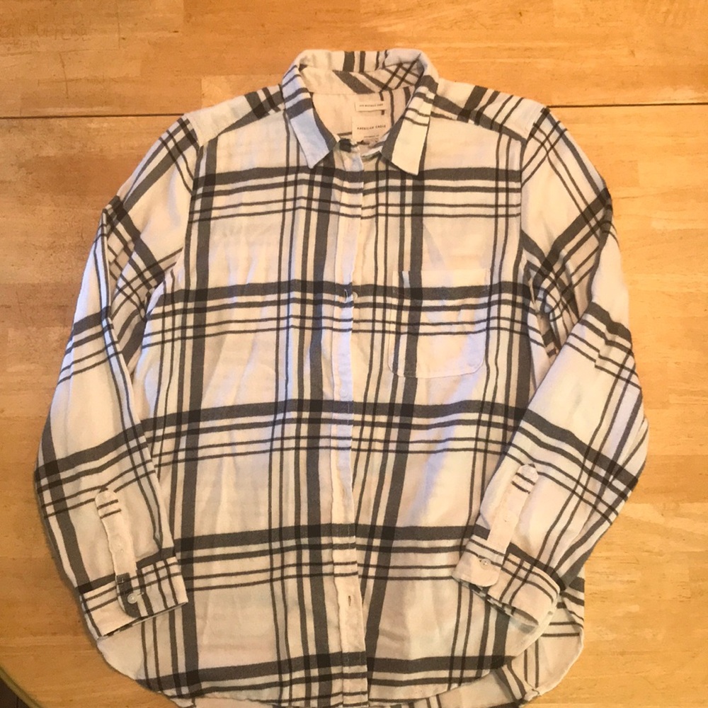 American Eagle flannel shirt super soft boyfriend